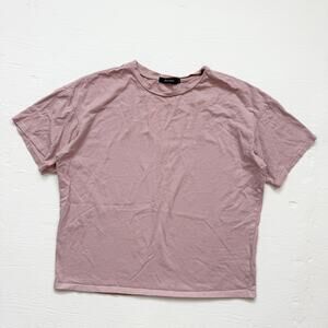Automet Dusty Pink Oversized Cotton T-Shirt, Size Small